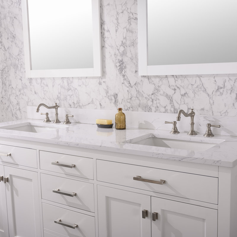 Mercury Row® Atencio 72'' Freestanding Double Bathroom Vanity with